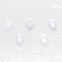 Marquise Cabochons, White Agate 10x5mm (5)