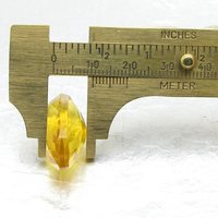 24.5mm Oval Dentelle,  Unfoiled Light Topaz Glass Rhinestone