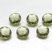 12mm Round Dentelles, Dark Olivine Point Back Unfoiled Glass Rhinestones