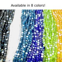 5mm Cubes, Capri Blue AB