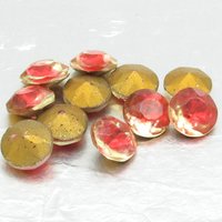 48ss Pink Sabrina Dentelles, Vintage 2-Tone Rhinestones (11)