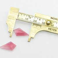19x11mm Kite Point Back Glass Gems, Moonglow Cab-Top Unfoiled Rhinestones