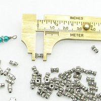 Silver Plated Spacers and Charms, 88pc Mixed Lot