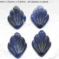 Sodalite Cabochon Art Deco Shield