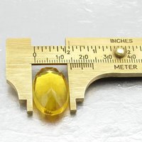 24.5mm Oval Dentelle,  Unfoiled Light Topaz Glass Rhinestone
