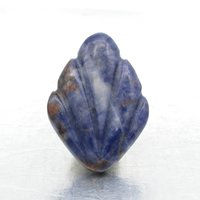 Sodalite Cabochon Art Deco Shield
