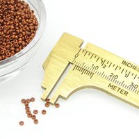 11/0 Seed Beads Matte Copper Metallic Czech Glass