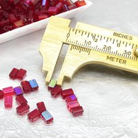 5x3mm Rectangle Beads, Flat Czech Glass Niblets