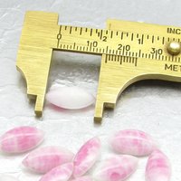 15x7mm Navette Rhinestones, Opaque Pink Vintage Point Back Glass Stones