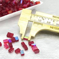 5x3mm Rectangle Beads, Flat Czech Glass Niblets