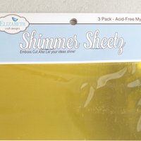Embossable Mylar Sheets, 12" x 5" 3-Pack Shimmer Sheetz for Papercraft Embellishments