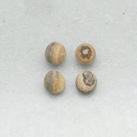 Matte Picture Jasper Ovals, 10x8mm Cabochons (4)