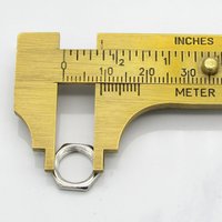 12mm Hex Nuts, Large Hole Hexagon Washer, Silvertone Metal Spacer (24)