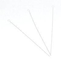 2” Flexible Beading Needles, Twisted Wire with Collapsible Round Eye