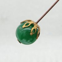 Raw Brass Bead Caps for 10-12mm Beads (24)