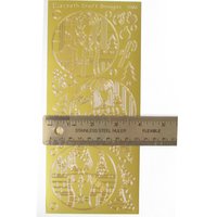 Christmas Doll Outline Stickers 9" x 4" Peel-Off Sheets, Set of 3