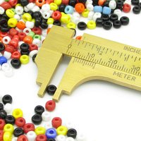 Opaque Seed Bead Mix, 6/0 and 8/0 Rocailles, Shiny Round Spacers (50g)