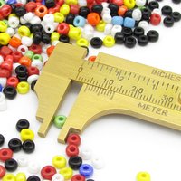 Opaque Seed Bead Mix, 6/0 and 8/0 Rocailles, Shiny Round Spacers (50g)