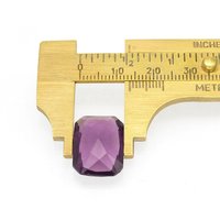18x13.5mm Octagonal Rhinestone, Vintage Unfoiled Glass Stone (1)