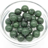 Nephrite Jade Beads 4mm 8mm 10mm Genuine Gemstone Spheres
