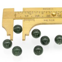 Nephrite Jade Beads 4mm 8mm 10mm Genuine Gemstone Spheres