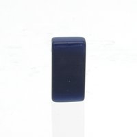 Side-Drilled Rectangular Pendant, 22mm Large Flat Fiber Optic Bead (1)