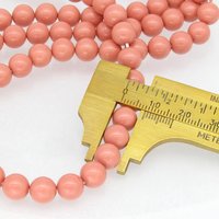 Preciosa Crystal Salmon Rose Nacre Pearls, 6mm 8mm Round Maxima (25)
