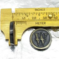 Vintage Letter Cabochon, 21mm Beveled Round Carved Art Nouveau Initial Glass Stone