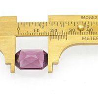 18x13.5mm Octagonal Rhinestone, Vintage Unfoiled Glass Stone (1)