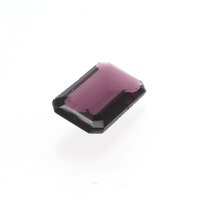 24.5x14.5mm Octagonal Rhinestone, Unfoiled Amethyst Vintage Glass Stone