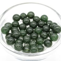 Nephrite Jade Beads 4mm 8mm 10mm Genuine Gemstone Spheres