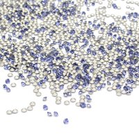 Tiny 8SS Tanzanite Foiled Rhinestones, 2.5mm Preciosa Chatons 18PP