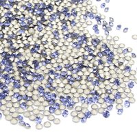 Tiny 8SS Tanzanite Foiled Rhinestones, 2.5mm Preciosa Chatons 18PP