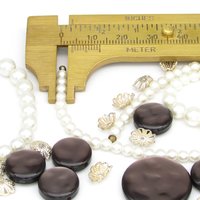 Salvaged Bead Lot, Vintage Faux Pearls and Bead Caps