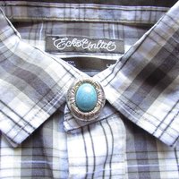 Silver-Tone Button Covers, Vintage Western Bling for Shirts and Cardigans (ea)