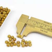 6/0 Seed Beads Opaque Brown Travertine, Preciosa Ornela Czech Glass Spacers