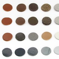 Medium Circle Die Cuts, 0.75 Inch Upcycled Leather Shapes for Mixed Media Art (10 pairs)