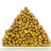 6/0 Seed Beads Opaque Brown Travertine, Preciosa Ornela Czech Glass Spacers