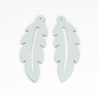 2" Feather Die Cuts, Top Grain Leather Precut Blanks (10)