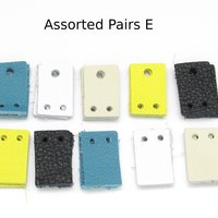 3/4" Rectangles, Small Leather Die Cut Tops and Bottoms for Articulated Dangles