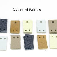3/4" Rectangles, Small Leather Die Cut Tops and Bottoms for Articulated Dangles