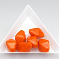 18x15mm Bicone Beads, Vintage Czech Pressed Glass