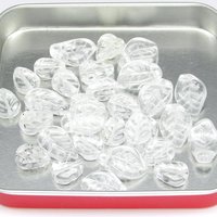 Vintage Glass Leaf Beads