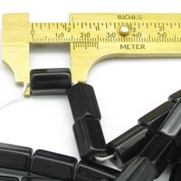 15x10mm Atlas Beads, Pentagonal Vintage Czech Glass Barrels