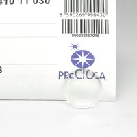 25mm Round Cabochons, Crystal Clear Czech Glass Stones (6)