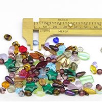 Czech Pressed Glass Bead Mix, 1oz Assorted Small Spacers
