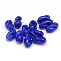 13x7mm Twisted Oval Lampwork Beads (12)
