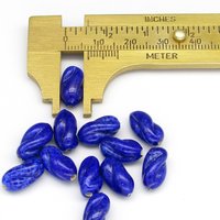 13x7mm Twisted Oval Lampwork Beads (12)