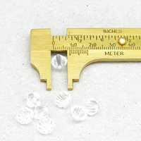 Vintage Crystal 8mm Faceted Bicone Beads