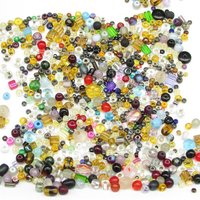 Czech Pressed Glass Bead Mix, 1oz Assorted Small Spacers